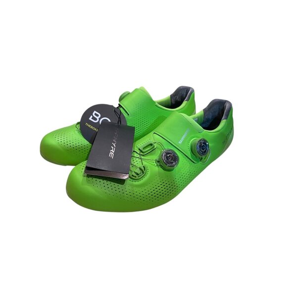 Shimano RC9 Carbon Mens Cycling Shoes Green Size EUR 46 US 11.2 SH-RC901 NEW - Picture 7 of 7